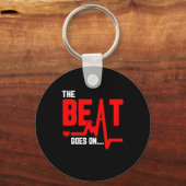 そのビートはハート手術の生存者の心拍に続く キーホルダー (正面)