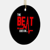 そのビートはハート手術の生存者の心拍に続く セラミックオーナメント (右)