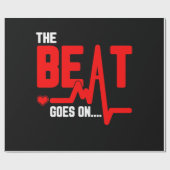 そのビートはハート手術の生存者の心拍に続く ラッピングペーパー (フラット)