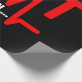 そのビートはハート手術の生存者の心拍に続く ラッピングペーパー (角)