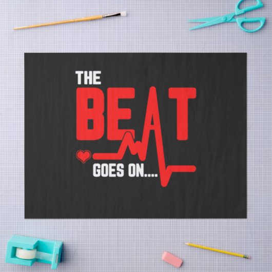 そのビートはハート手術の生存者の心拍に続く 薄葉紙 (クラフト)