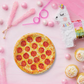 そのピザパーティーのためのpepperoniピザ紙皿 ペーパープレート (パーティー)