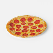 そのピザパーティーのためのpepperoniピザ紙皿 ペーパープレート (アングル)