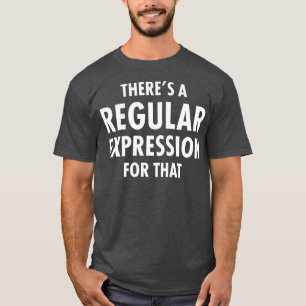 そのプログラマに正規表現を使用する Tシャツ