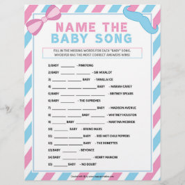 そのベビーの曲に名前を付ける[Gender Surprise] レターヘッド