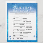 そのベビーの曲に名前を付ける[Snowy Blue] レターヘッド (正面/裏面)