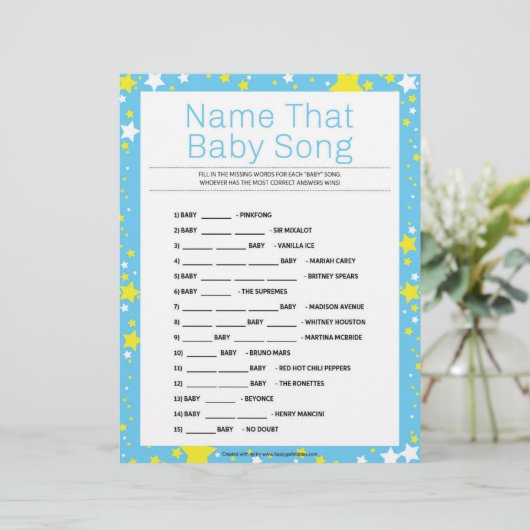 そのベビーの歌に名前を付ける[星空の夜青] レターヘッド (スタンド正面)