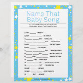 そのベビーの歌に名前を付ける[星空の夜青] レターヘッド (正面/裏面)