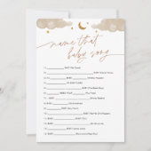 そのベビーソングのゲームTwinkleリトルスターの名前 招待状 (正面)