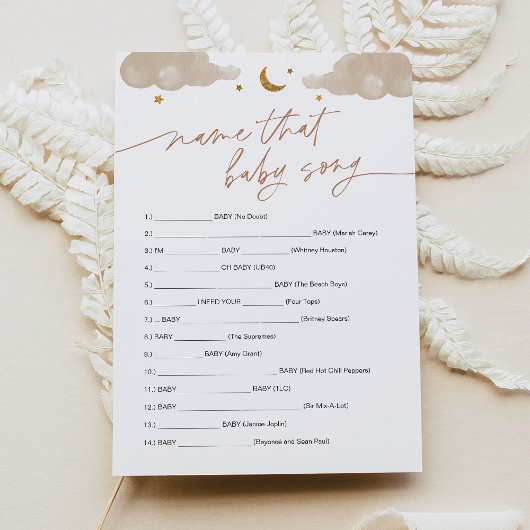 そのベビーソングのゲームTwinkleリトルスターの名前 招待状