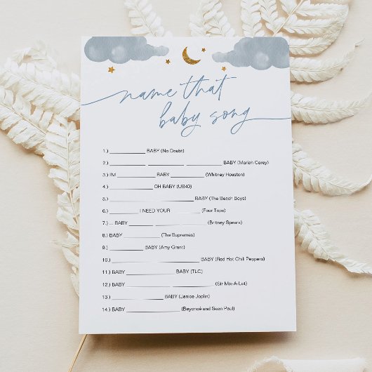 そのベビーソングのゲームTwinkleリトルスターの名前 招待状