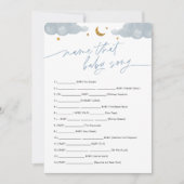 そのベビーソングのゲームTwinkleリトルスターの名前 招待状 (正面)