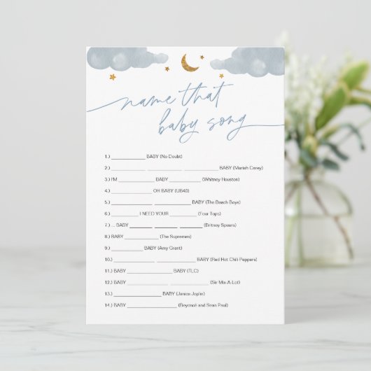 そのベビーソングのゲームTwinkleリトルスターの名前 招待状 (スタンド正面)