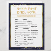 そのベビーソングの名前[ゴールデンブルー] レターヘッド (正面/裏面)