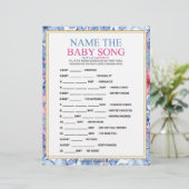 そのベビーソングの名前[フローラ水色] レターヘッド (スタンド正面)