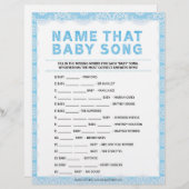 そのベビーソングの名前[ラグジュアリーレース[青]] レターヘッド (正面/裏面)