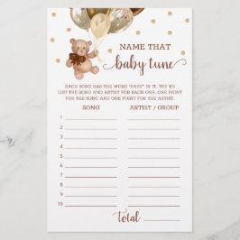 そのベビーチューンゲーム赤ちゃんシャワーテディベア