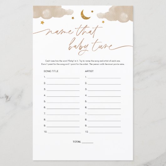 そのベビーチューントゥインクルスターベビーシャワーゲーム (正面)