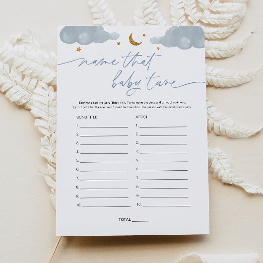 そのベビーチューントゥインクルスターベビーシャワーゲーム 招待状