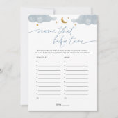 そのベビーチューントゥインクルスターベビーシャワーゲーム 招待状 (正面)