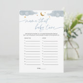 そのベビーチューントゥインクルスターベビーシャワーゲーム 招待状 (スタンド正面)