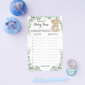 そのベビーチューンベアーグリーンシャワーゲームカードの名前 チラシ (シングル)