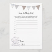 そのベビーフードゲームベビー象カード プログラム (正面)