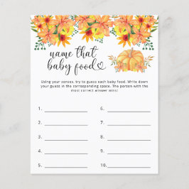 そのベビーフードシャワーゲームの名前