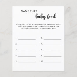 そのベビーフードシャワーゲームの名前