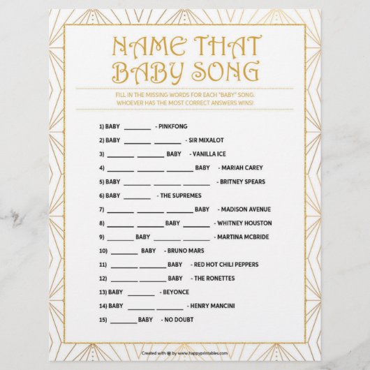 そのベビー曲に名前を付ける[ゴールデンライン] レターヘッド (正面)