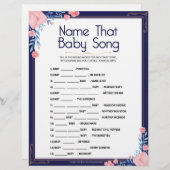 そのベビー曲に名前を付ける[フローラフレーム] レターヘッド (正面/裏面)
