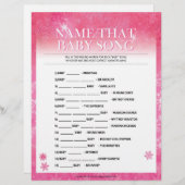 そのベビー曲に名前を付ける[Snowy Pink] レターヘッド (正面/裏面)