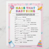 そのベビー曲の名前[ベビーの基本ピンク] レターヘッド (正面/裏面)