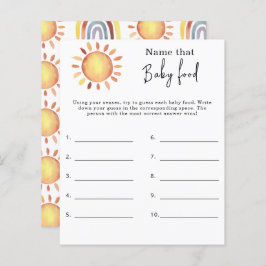 そのベビー食品の名前 – 赤ちゃんシャワーゲーム