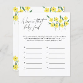そのベビー食品シャワーゲームの名前 – ワイルドフラワー