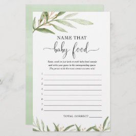そのベビー食品ベビーシャワーゲーム緑の金ゴールドの名前