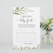 そのベビー食品ベビーシャワーゲーム緑の金ゴールドの名前 (スタンド正面)