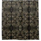 そのベルベ感じティなクラシックベージュの色合いをミラーリング シャワーカーテン (正面)