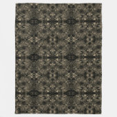 そのベルベ感じティなクラシックベージュの色合いをミラーリング フリースブランケット (正面)