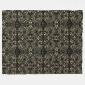 そのベルベ感じティなクラシックベージュの色合いをミラーリング フリースブランケット (正面(横))