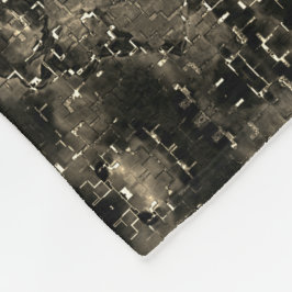 そのベルベ感じティなクラシックベージュの色合いをミラーリング フリースブランケット