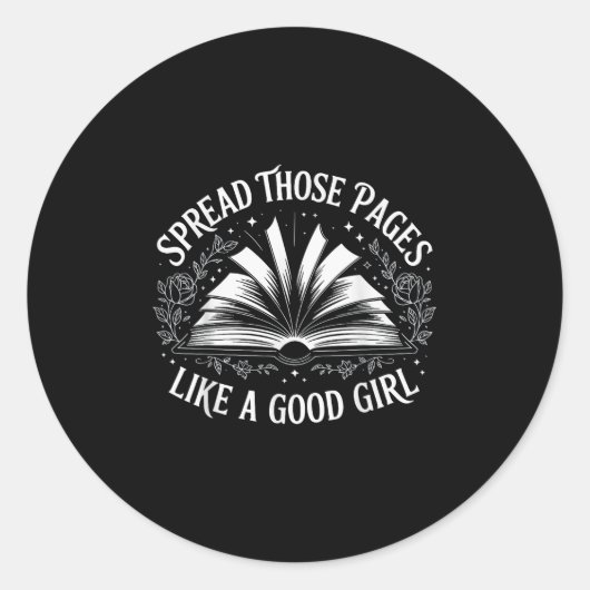 そのページを良い女の子のように広める ラウンドシール (正面)