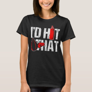 そのボクシングのパンチングバッグを叩きたい ユーモアスポーツボックス Tシャツ