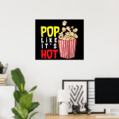 そのポップ・アートの熱いポップコーンの塩辛いか汗があなたのために ポスター (ホームオフィス)