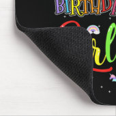 そのポップ・アートの誕生日ガールフィジットファミリーマックのママ マウスパッド (コーナー)