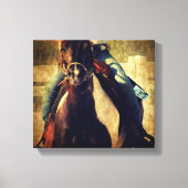 そのポニーをアンジェラン走ドスポットで キャンバスプリント (正面)