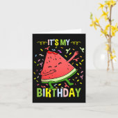 そのマイスイカ誕生日 カード (黄色い花)