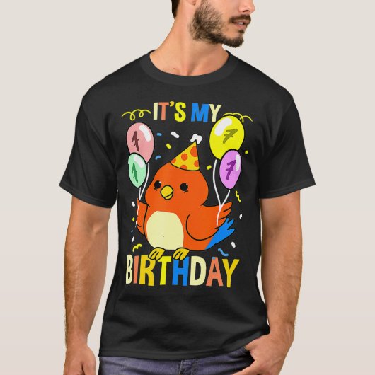 そのマイセブン誕生日鸚鵡 Tシャツ (正面)