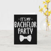 そのマイバチュラーパーティ結婚の新郎バおもしろいクロール カード (黄色い花)