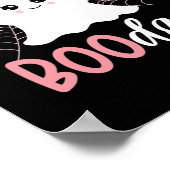 そのマイブーの日かわいいハロウィーン誕生日幽霊ピンク ポスター (角)